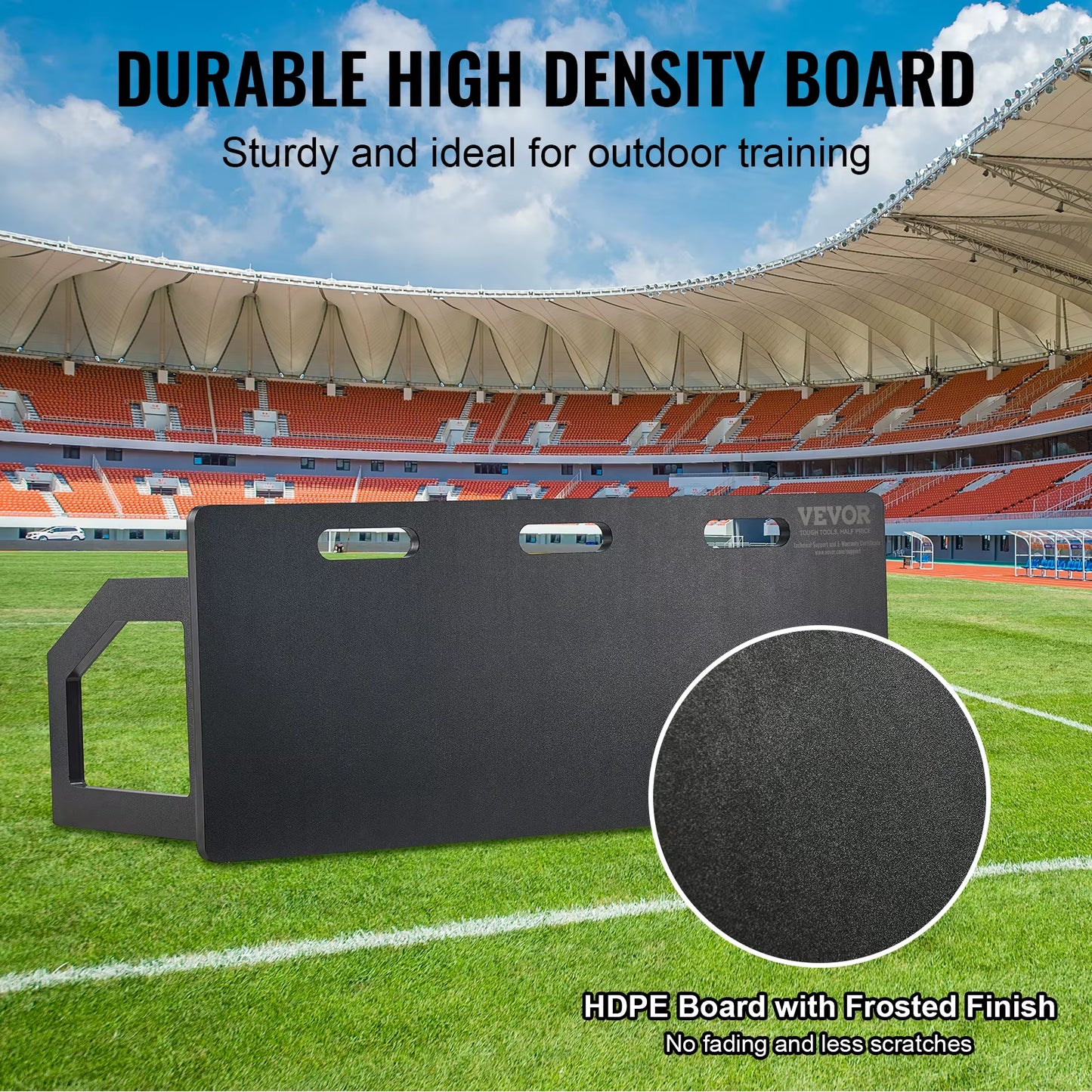 Succebuy Soccer Rebounder Board Portable Soccer Wall with 2 Angles Rebound Foldable HDPE Kickback Rebound Board