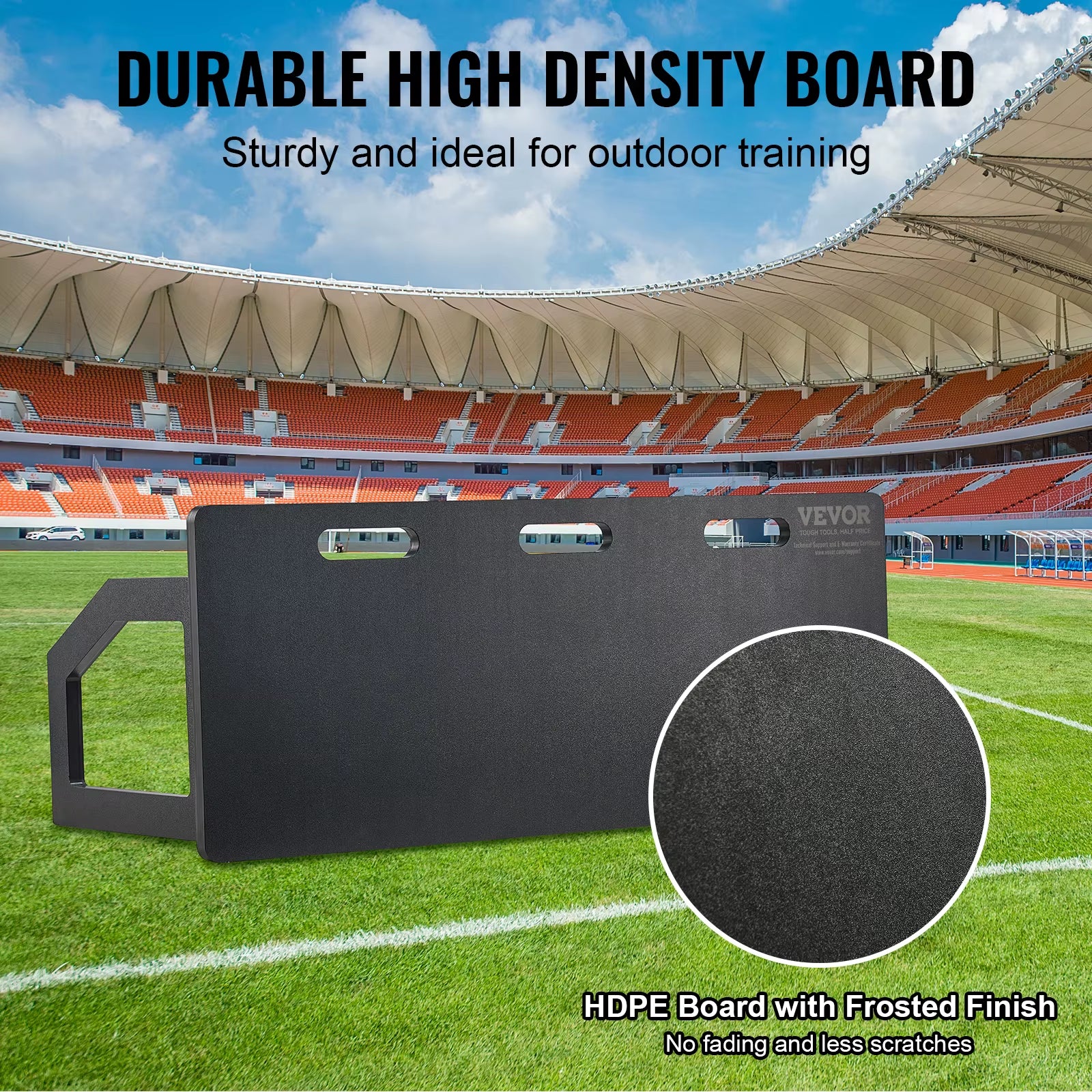 Succebuy Soccer Rebounder Board Portable Soccer Wall with 2 Angles Rebound Foldable HDPE Kickback Rebound Board