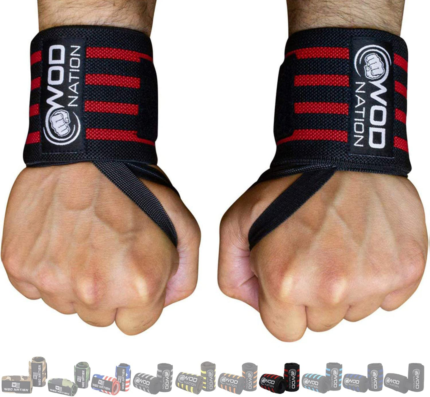 Wrist Wraps for Weightlifting & Strength Training – Professional Gym Straps W/Thumb Loop for Men & Women